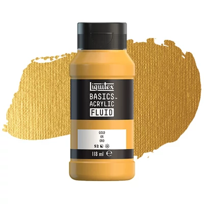 Liquitex Basics Fluid akrilna boja, 118 ml - 051, gold