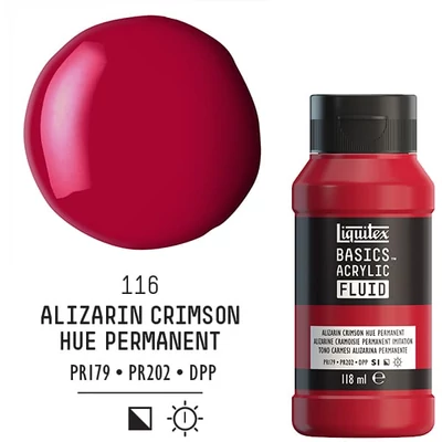 Liquitex Basics Fluid akrilna boja, 118 ml - 116, alizarin crimson permanent hue