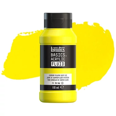 Liquitex Basics Fluid akrilna boja, 118 ml - 159, cadmium yellow light hue