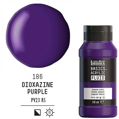 Liquitex Basics Fluid akrilna boja, 118 ml - 186, dioxazine purple