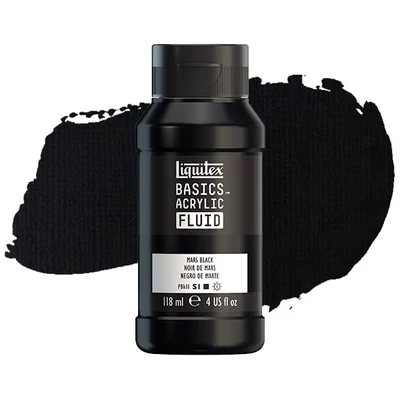 Liquitex Basics Fluid akrilna boja, 118 ml - 276, mars black