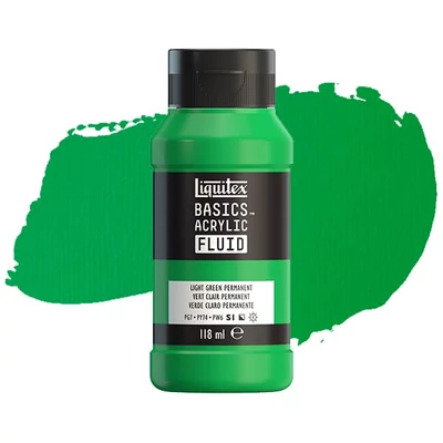 Liquitex Basics Fluid akrilna boja, 118 ml - 312, light green permanent