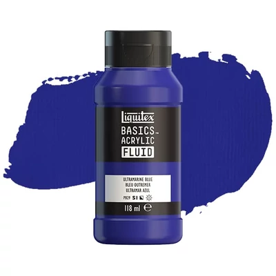 Liquitex Basics Fluid akrilna boja, 118 ml - 380, ultramarinie blue