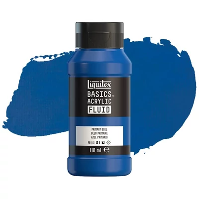 Liquitex Basics Fluid akrilna boja, 118 ml - 420, primary blue