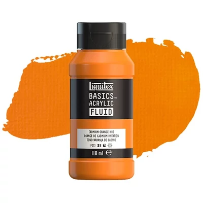 Liquitex Basics Fluid akrilna boja, 118 ml - 720, cadmium orange hue