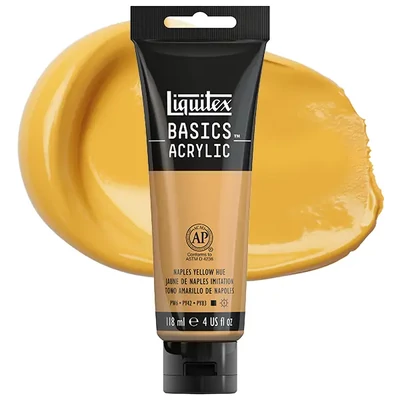 Liquitex Basics akrilna boja, 118 ml - 601, naples yellow hue