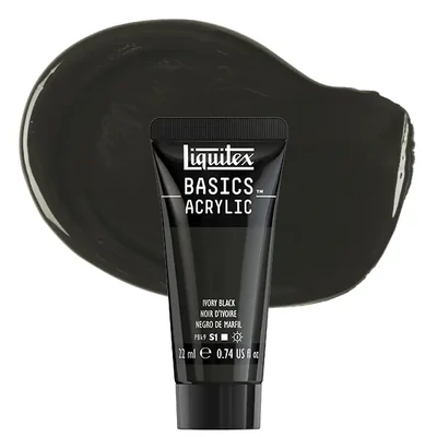 Liquitex Basics akrilna boja, 22 ml - 244, ivory black