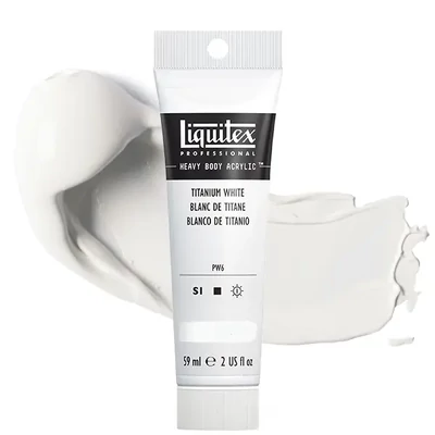 Liquitex Heavy Body akrilna boja, 59 ml - 432, titanium white