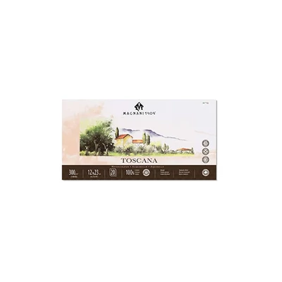Magnani Toscana akvarel blok, 100% pamuk, 300 g, 12x23 cm, 20 listova, grubo