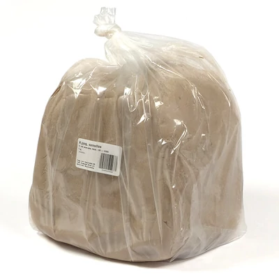 Glinena masa, šamotirana, 5 kg – bijela nakon pečenja, sitnozrnast