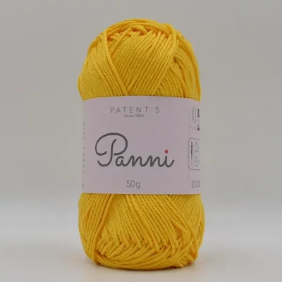 Pamučna pređa Panni, 50 g - 061, sunčano žuta (Catania 208)