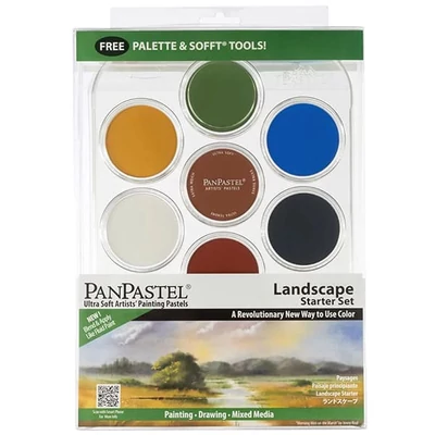 PanPastel set suhogog pastela u teglicama, 7 kom + dodaci – Landscape