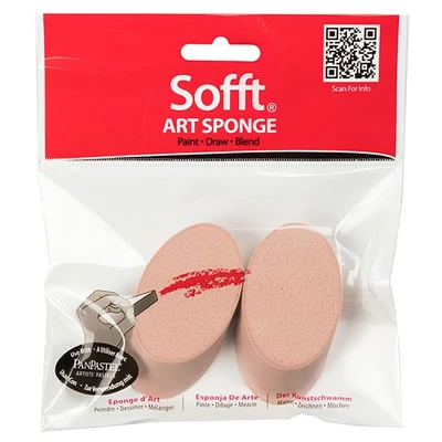 PanPastel Sofft spužva – 2 kom, ovalna, koso rezana