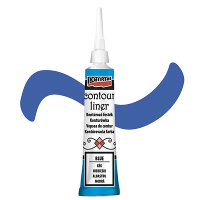 Pentart boja za konturiranje, univerzalna, 20 ml - plava
