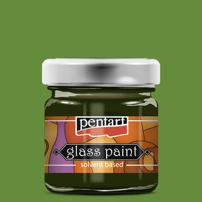 Pentart solventna boja za staklo, 30 ml - 25114 maslinasta