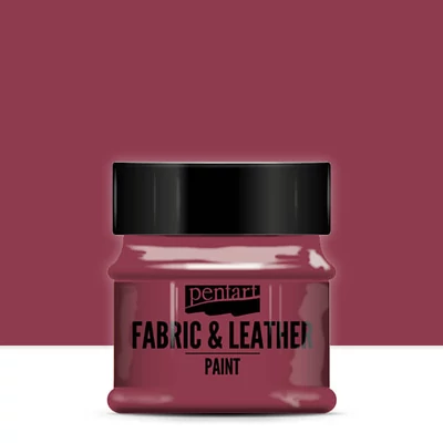 Pentart boja za tekstil i kožu, 50 ml - bordo
