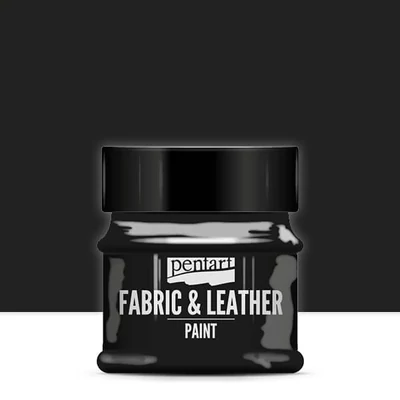 Pentart boja za tekstil i kožu, 50 ml - crna