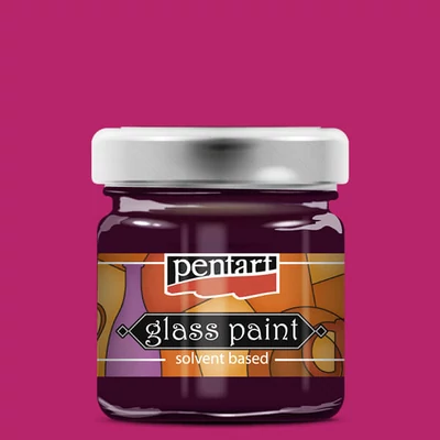 Pentart solventna boja za staklo, 30 ml - 774 magenta