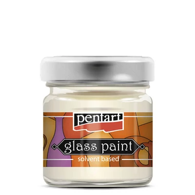 Pentart solventna boja za staklo, 30 ml - 783 bijela