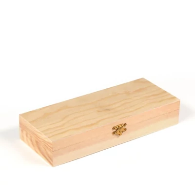 Drvena kutija - pravokutna, 25x10x4,6 cm