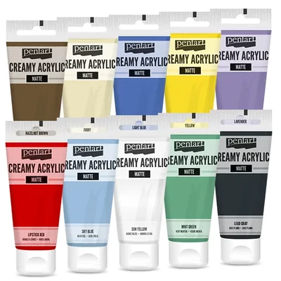 Kremasta akrilna boja Pentart, mat, 60 ml - u raznim bojama
