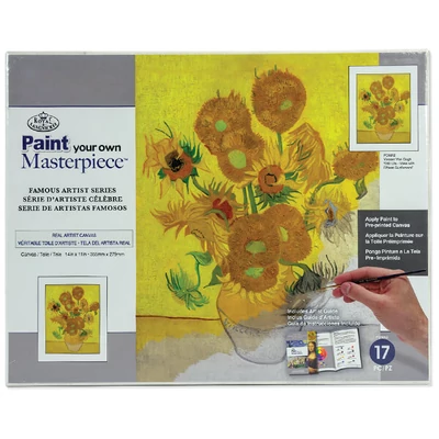 Set za bojanje, Poznata remek-djela, 28x35,5 cm - Suncokreti, Van Gogh