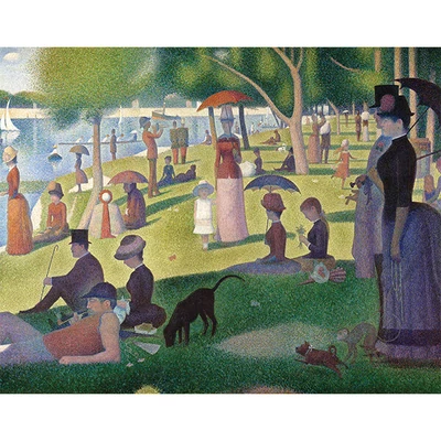 Set za bojanje, Poznata remek-djela, 28x35,5 cm - Nedjeljno popodne, Georges Seurat