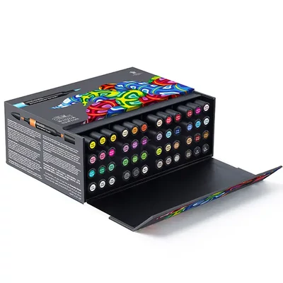 Promarker Brush dvoje i alkoholna četkica set - 48 kom, essential collection set
