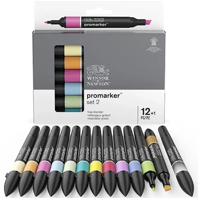 ProMarker dvostrani alkoholni flomaster - észlet - 12+1 db, Set 2