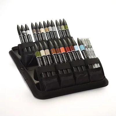 ProMarker set flomastera s dvostrukim vrhom na alkohol - 25+1 kom, interiors, u kutijici s patentnim zatvaračem