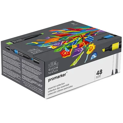 ProMarker dvostrani alkoholni flomaster - észlet - 48 db, Essential shades