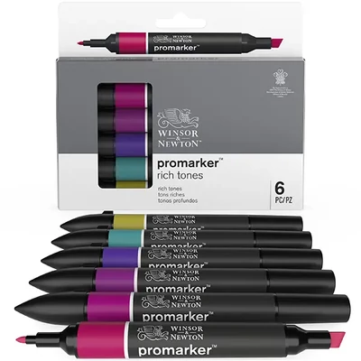 ProMarker dvostrani alkoholni flomaster - észlet - 6 db, rich tones