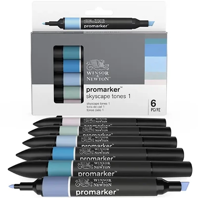 ProMarker dvostrani alkoholni flomaster - észlet - 6 db, skyscape tones 1