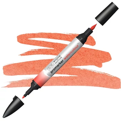Promarker Watercolor dvostrani filc za akvarel kist- 095, cadmium red hue