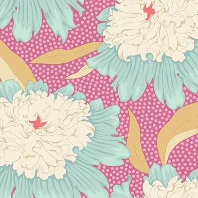 Patchwork tkanina - Tilda Gardenlife - Bow I Peony Pink 100301