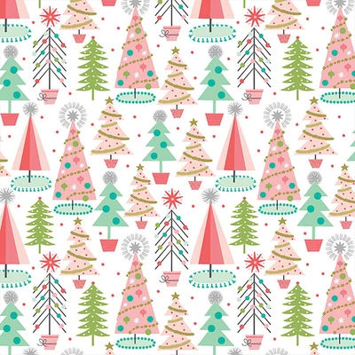 Patchwork tkanina - Free Spirit - Fa la la by Maude Asbury 012XWHITE