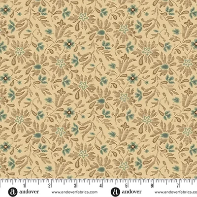 Patchwork tkanina - Andover - Always and Forever by Renee Nanneman 1663L brocade linen
