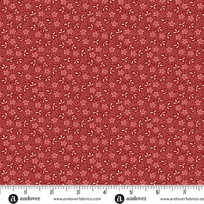 Patchwork tkanina - Andover - Always and Forever by Renee Nanneman 1664R blossoms berry