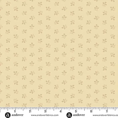 Patchwork tkanina - Andover - Always and Forever by Renee Nanneman 1667L leaf ivory