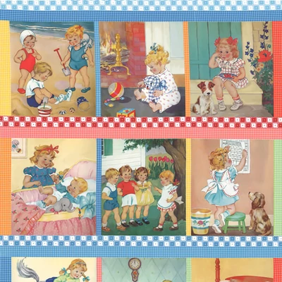 Patchwork tkanina - Moda - Story Time by American Jane 21790-11, Panel, 60cm