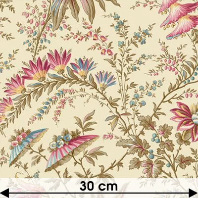 Patchwork anyag - Makower - Sienna Whimsical Garden Cream 2-687-L