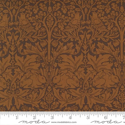 Patchwork tkanina - Moda - Barbara Brackman by Best of Morris 2021 8363-19 brown