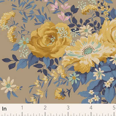 Patchwork tkanina - Tilda Chic Escape - Wildgarden sand 100447