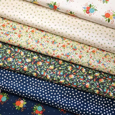 Patchwork tkanina - Makower- Amelia Posy cream 2509-Q