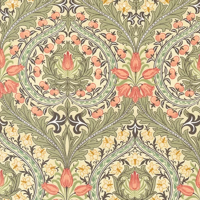 Patchwork materijal - Moda - Barbara Brackman by Best of Morris Meadow 8372-11