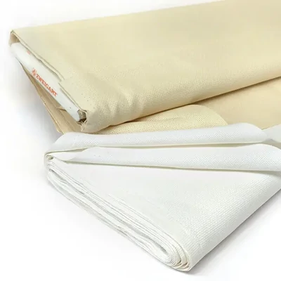 Kongré, Aida platno za vezenje križićima, 14 broja, širina 150 cm - bijelo, 10 cm
