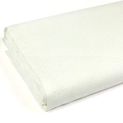 Kongré, Aida platno za vezenje križićima, 14 broja, širina 150 cm - bijelo, 10 cm