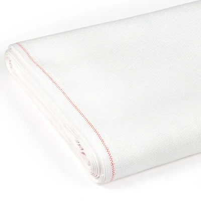 Platno za vezenje, Linda, 27 count, širina 140 cm - bijelo, 10 cm