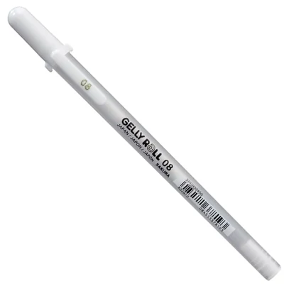 Sakura Gelly Roll Basic gel olovka, 08 (0,4 mm) - white