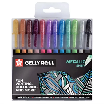 Sakura Gelly Roll Metallic gel olovke set - 12 kom